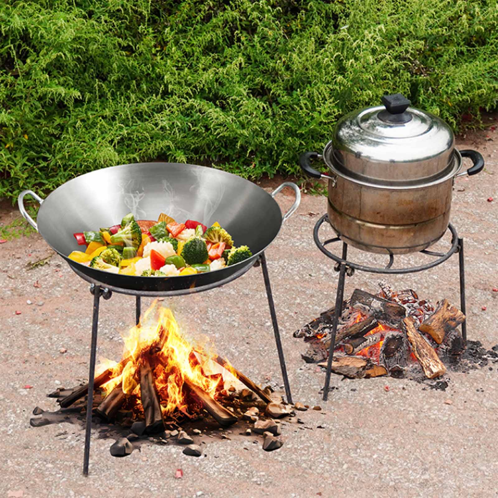 Camping Cooking Essentials - Trípode para Fogata, Soporte Plegable para