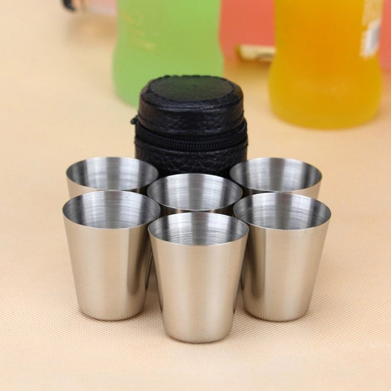 Camping Cooking Mug - 4/6 Uds tazas de acero inoxidable