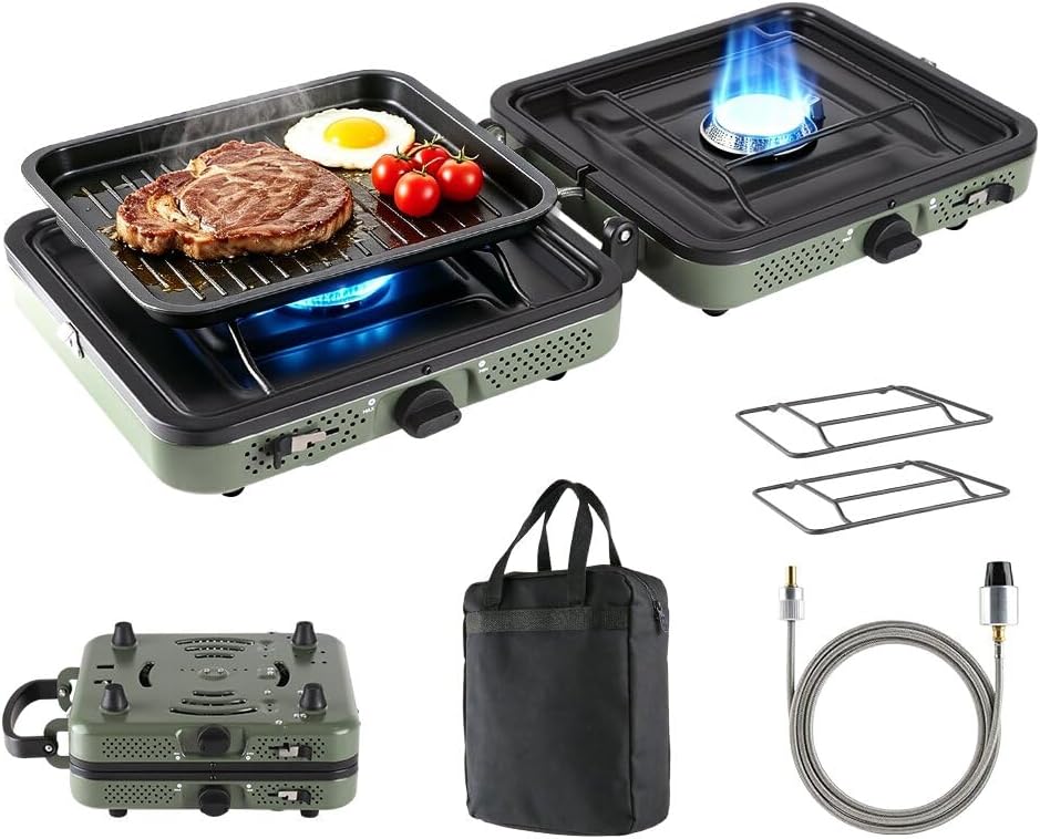 Camping Cooking Essentials - Estufa de camping portátil de propano