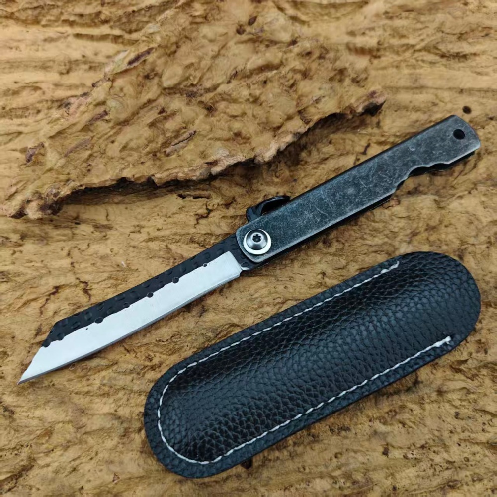 Camping Cooking Essentials - Cuchillo Plegable Higonokami Hecho a Mano