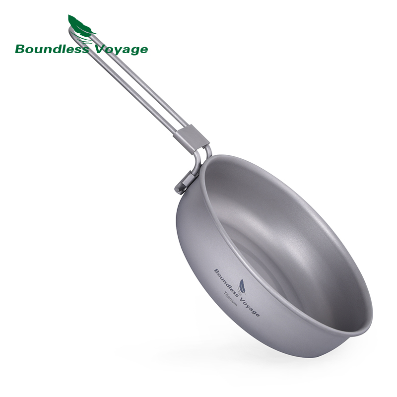 Camping Cooking Survival - Sartén de titanio ultraligera Boundless Voyage