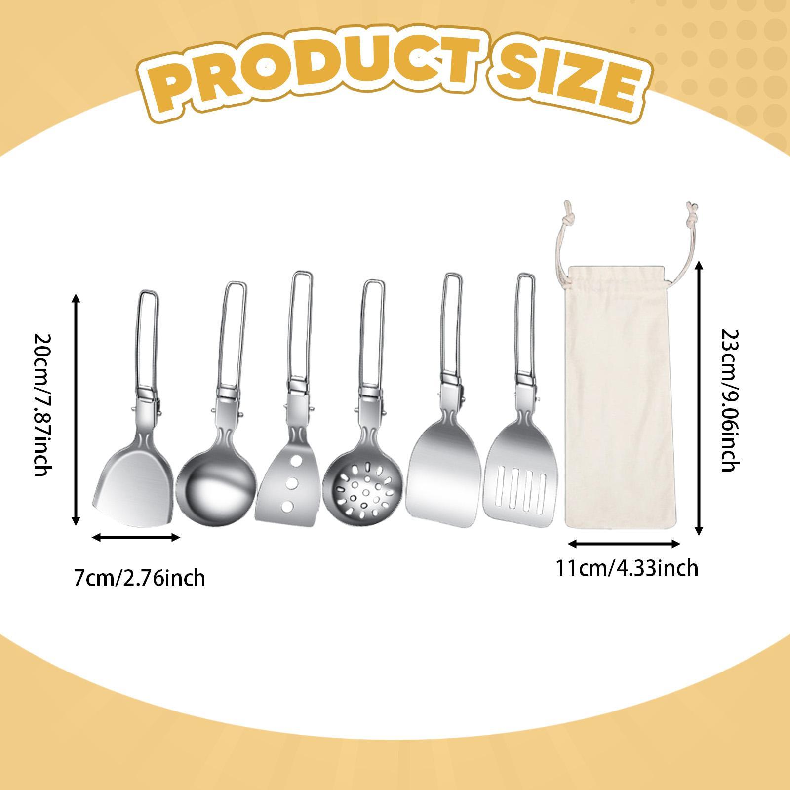Camping Cooking Essentials - Juego de utensilios de cocina para