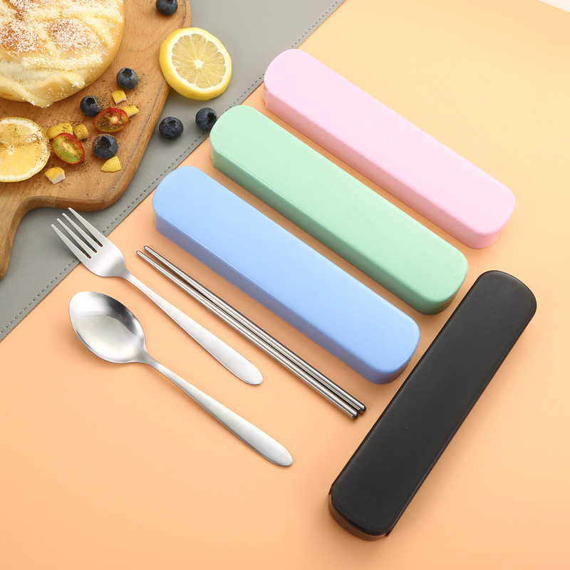 Camping Cooking Utensils Kit - Juego de vajilla de acero inoxidable,
