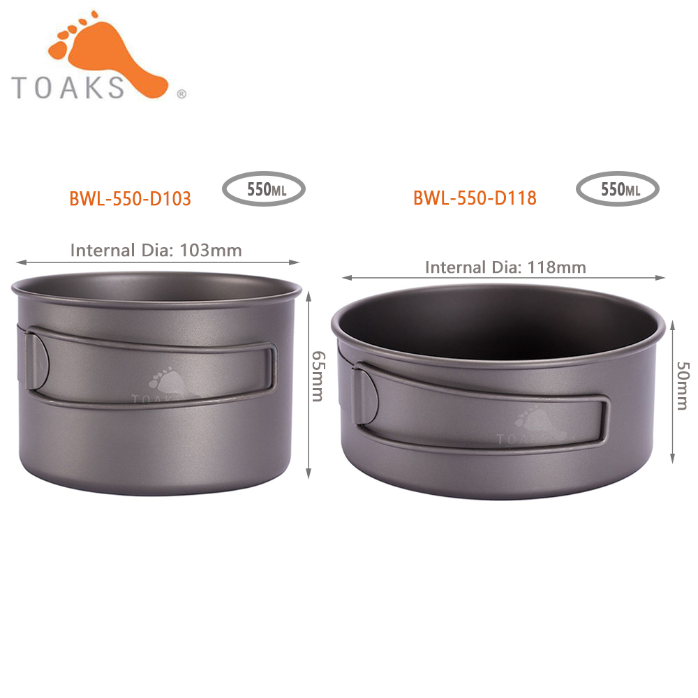 TOAKS-cuenco de titanio para a - Camping Cooking Utensils Kit reseña y precio