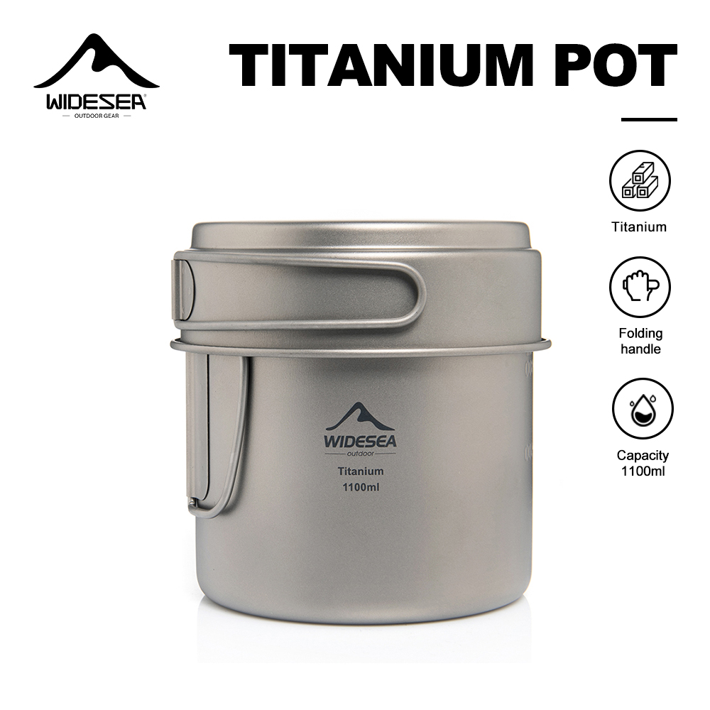Widesea Olla de camping ultral - Camping Cooking Utensils Kit reseña y precio