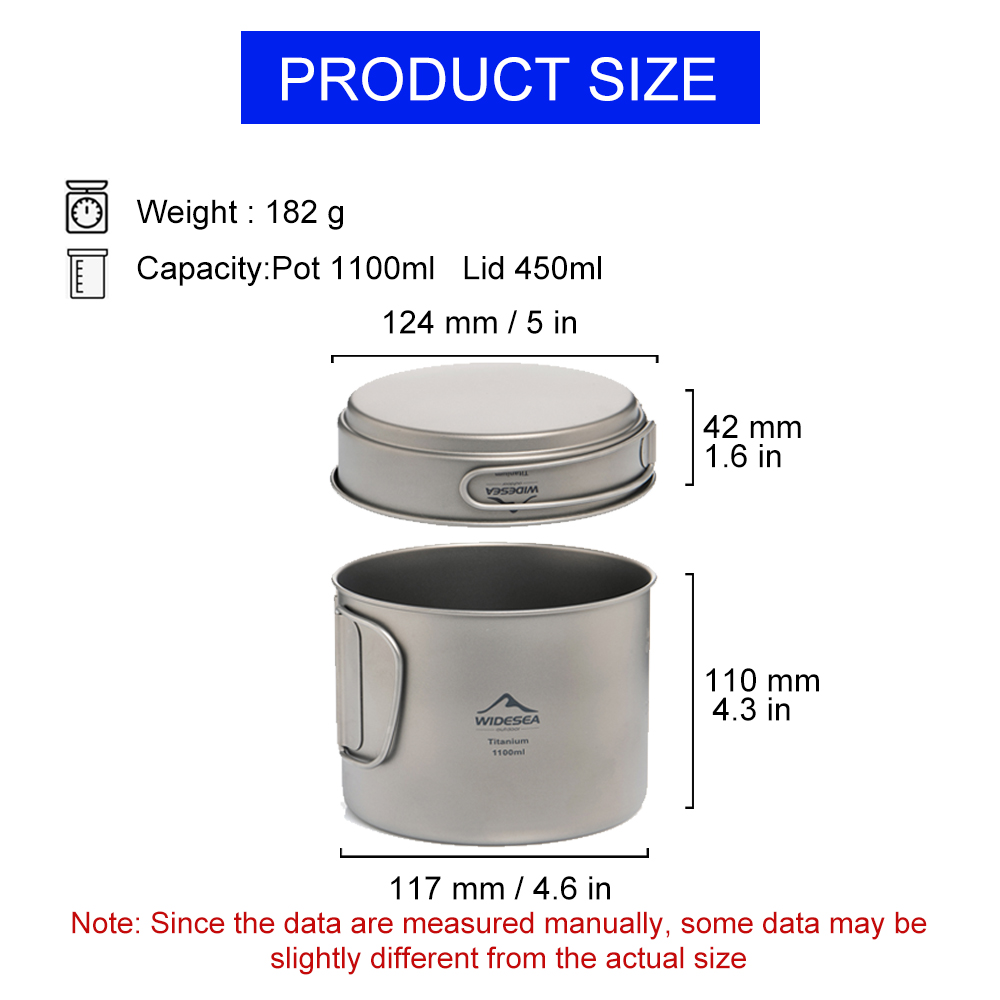 Widesea Olla de camping ultral - Camping Cooking Utensils Kit reseña y precio