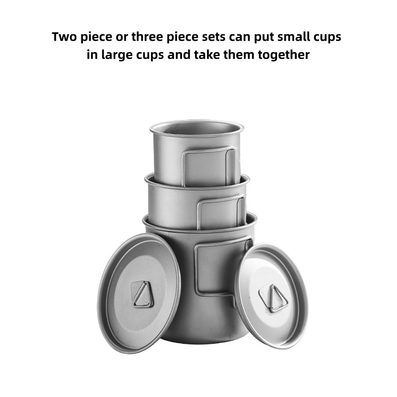 Taza de camping de titanio con - Camping Cooking Survival reseña y precio