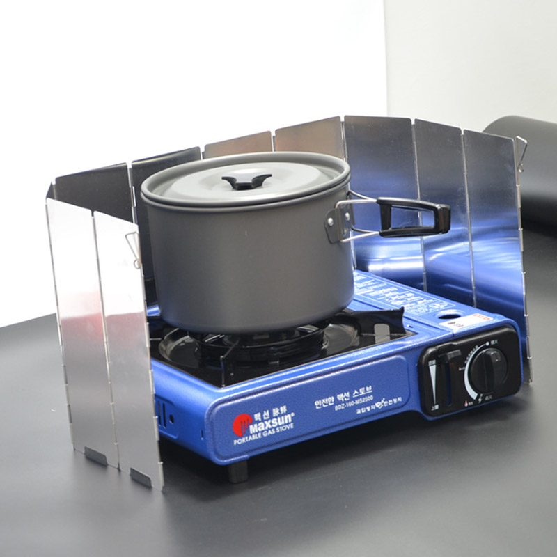 Protector contra el viento par - Camping Cooking Plate reseña y precio