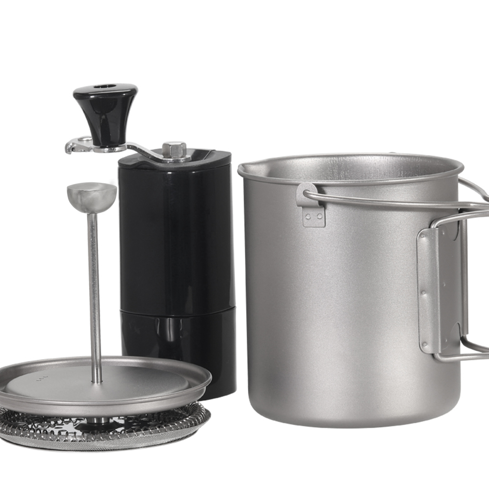 Lixada-taza de café de titanio - Camping Cooking Utensils Kit reseña y precio