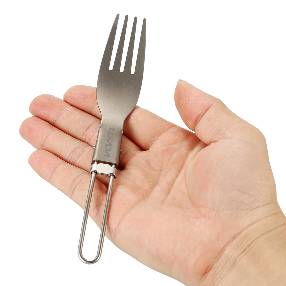 Lixada-horquilla plegable de t - Camping Cooking Utensils Kit reseña y precio