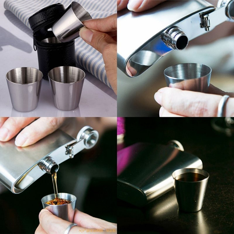 4/6 Uds tazas de acero inoxida - Camping Cooking Mug reseña y precio