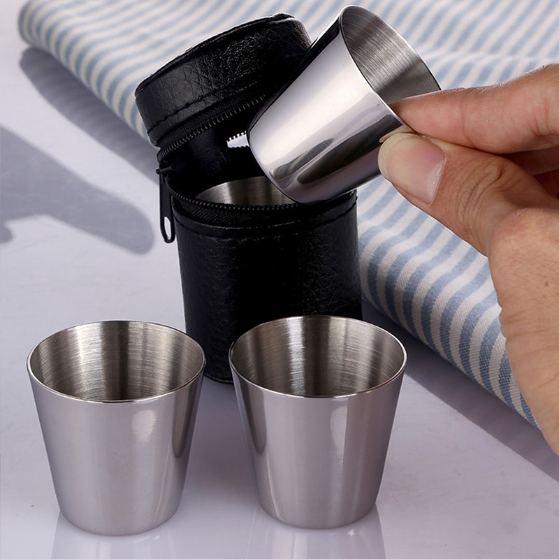 4/6 Uds tazas de acero inoxida - Camping Cooking Mug reseña y precio