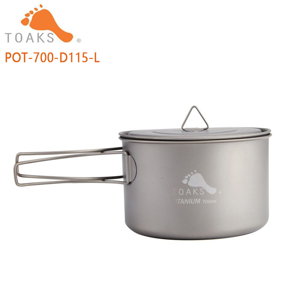 TOAKS-ollas de titanio puro pa - Camping Cooking Utensils Kit reseña y precio