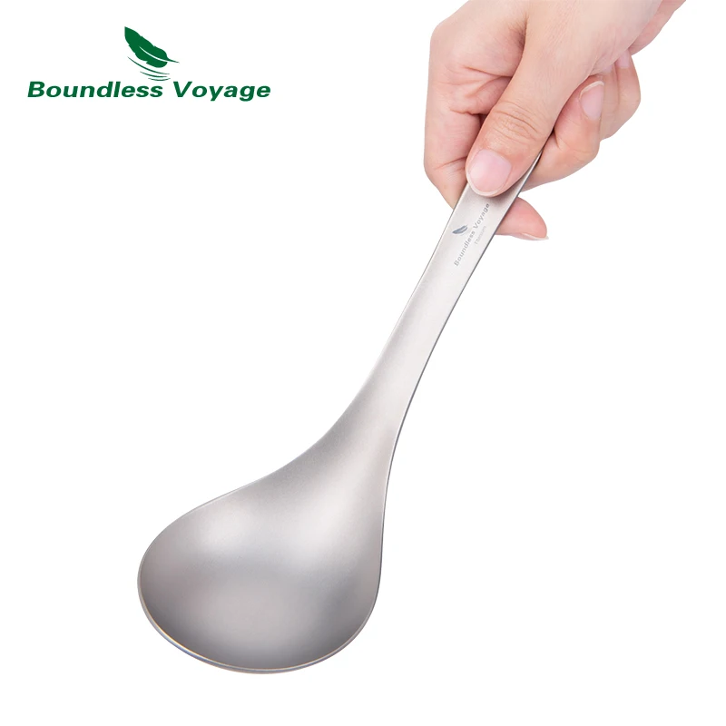 Cuchara de sopa de titanio Bou - Camping Cooking Essentials reseña y precio