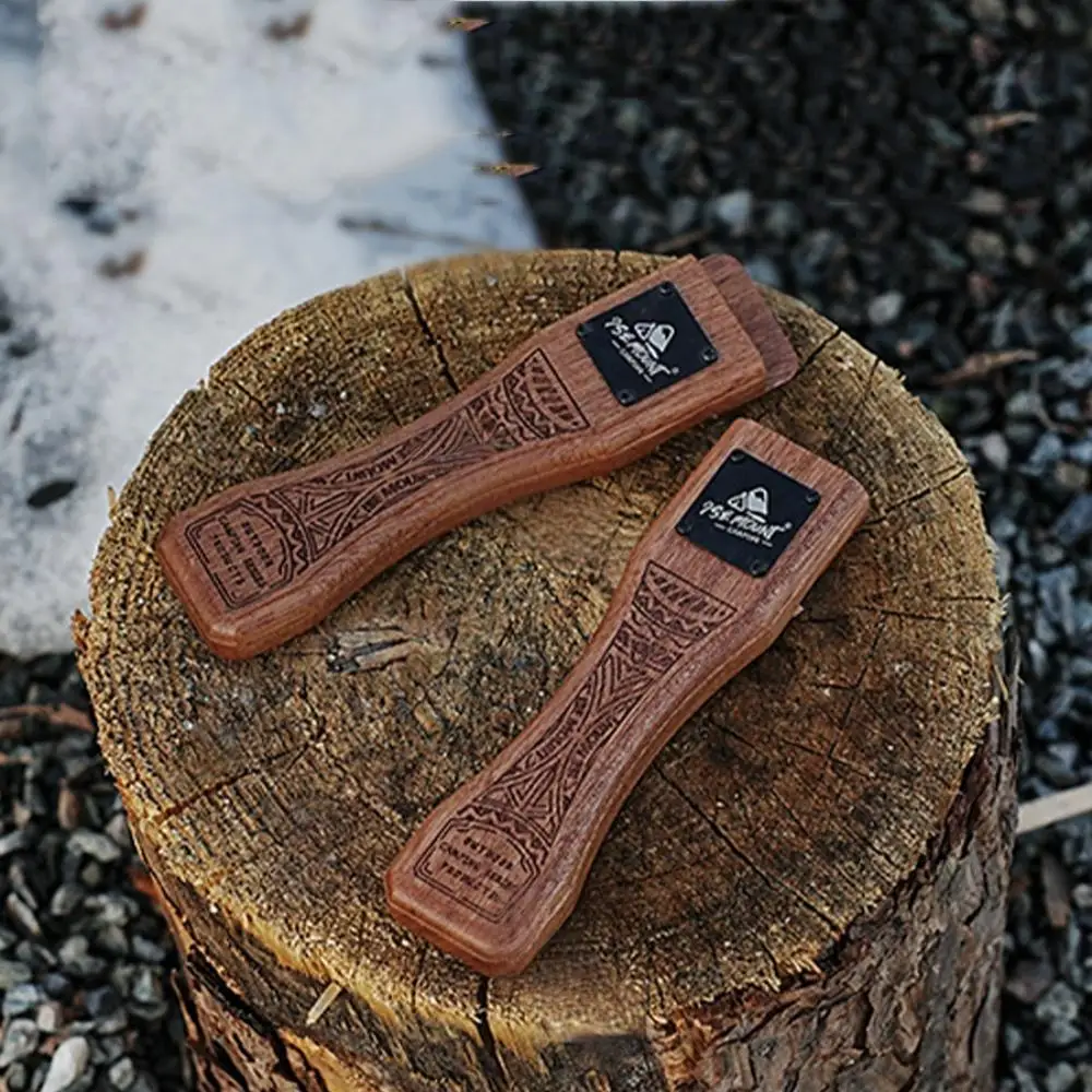 Sartén de madera natural para  - Camping Cooking Survival reseña y precio