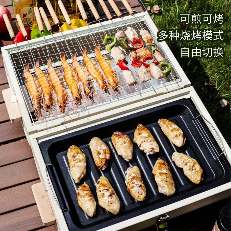 Horno de Barbacoa Portátil par - Camping Cooking Griddle reseña y precio