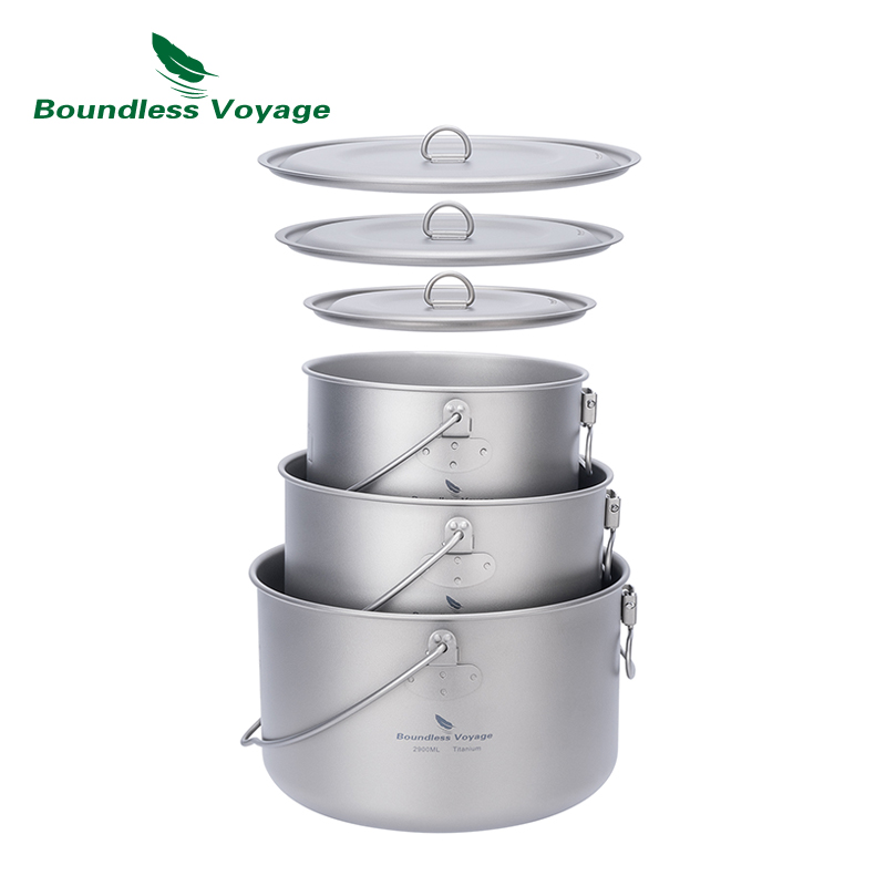 Olla de titanio Boundless Voya - Camping Cooking Essentials reseña y precio