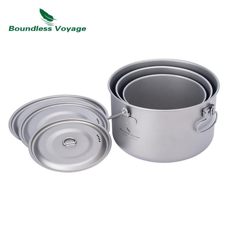 Olla de titanio Boundless Voya - Camping Cooking Essentials reseña y precio