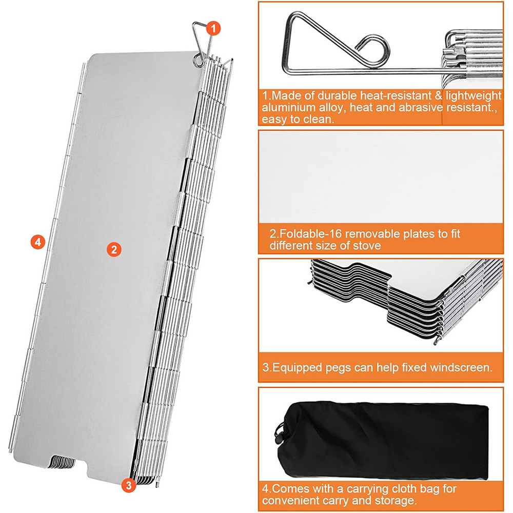 Paravientos Ligero Plegable pa - Camping Cooking Plate reseña y precio
