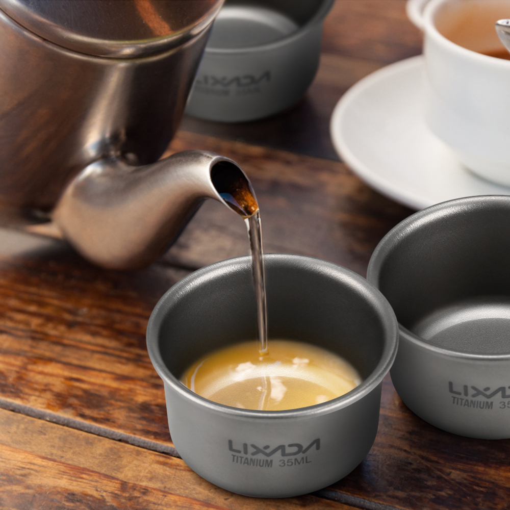 Mini taza de té de titanio Lix - Camping Cooking Mug reseña y precio