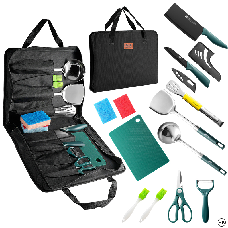 Juego de cocina para acampada, - Camping Cooking Essentials reseña y precio