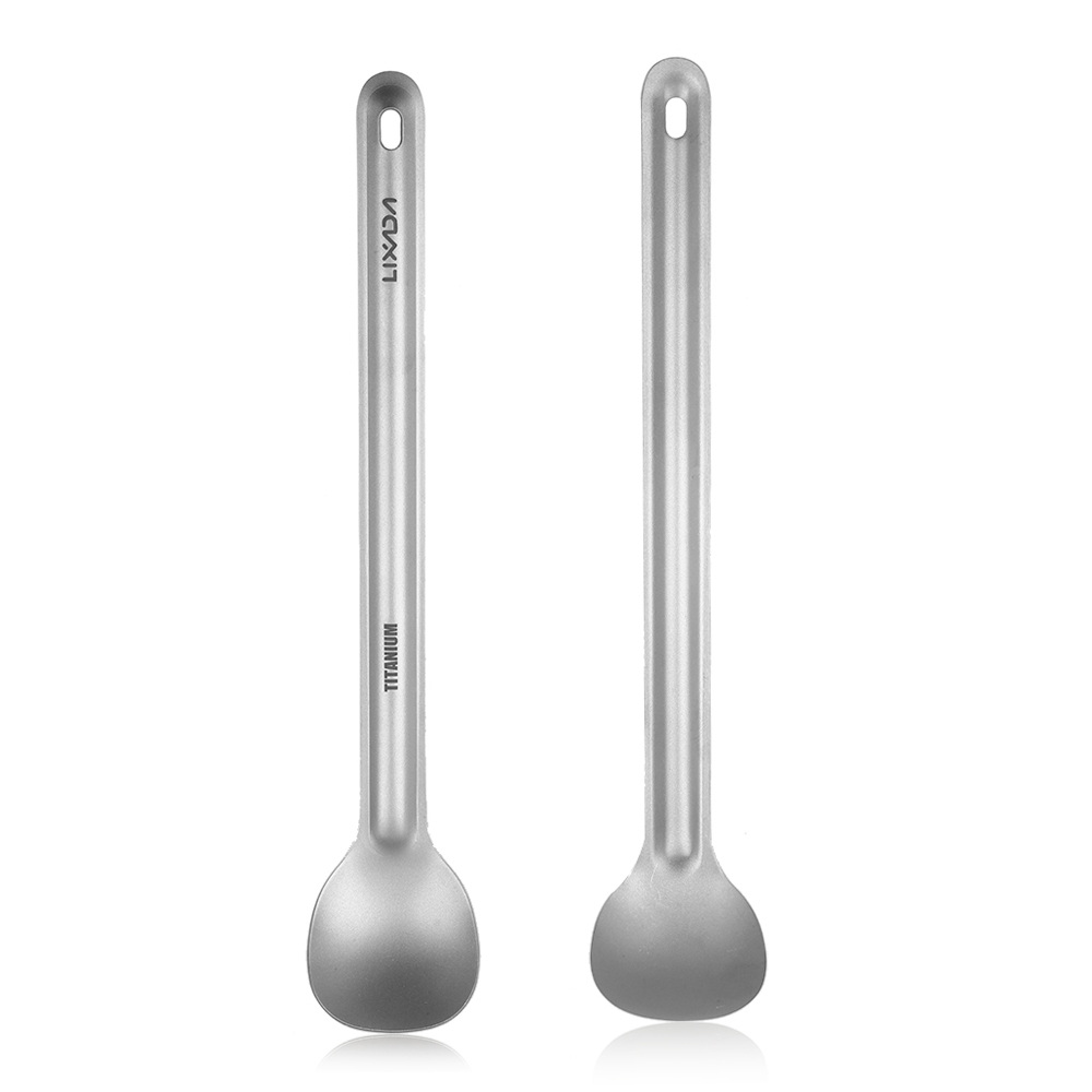 Lixada-cuchara de mango largo  - Camping Cooking Utensils Kit reseña y precio