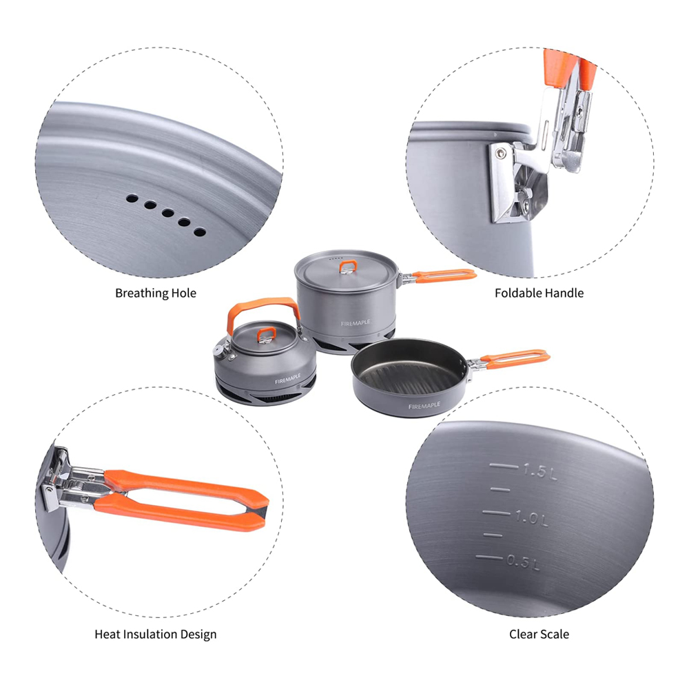 Fire Maple utensilios Camping  - Camping Cooking Trangia reseña y precio