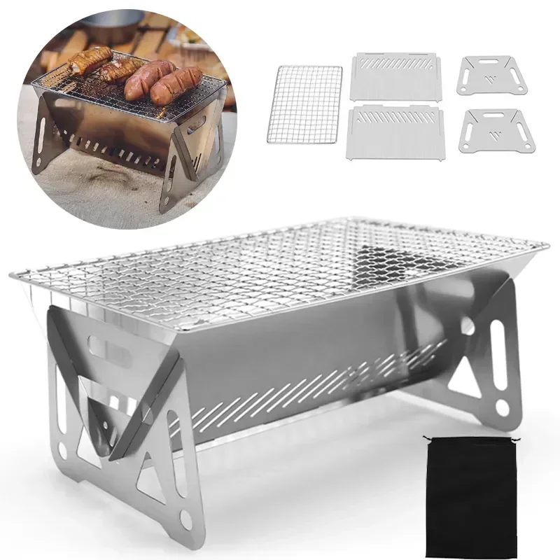 Parrilla Portátil Plegable par - Camping Cooking Plate reseña y precio