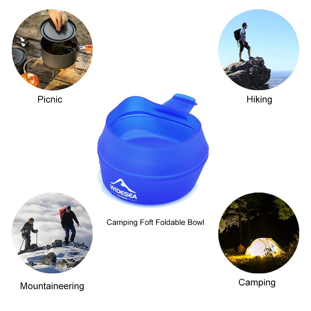Widesea Camping 250ml taza ple - Camping Cooking Utensils Kit reseña y precio
