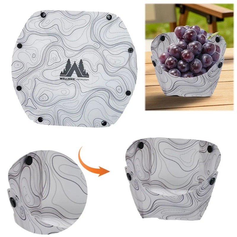Vajilla plegable para acampar, - Camping Cooking Plate reseña y precio